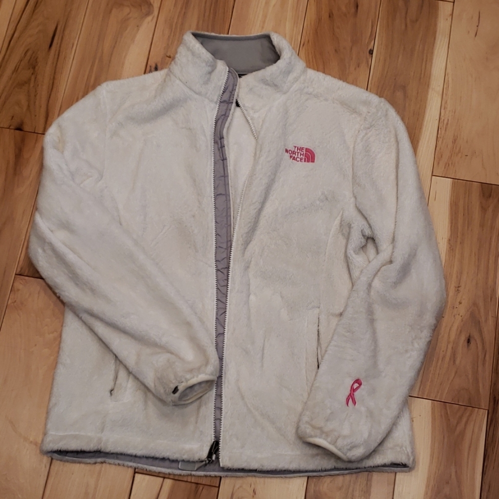 North Face White Shell Fleece Jacket